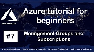 Azure management groups and subscriptions