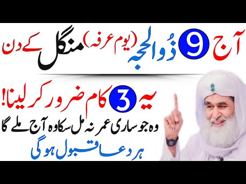Aaj 9 Zil Hajj Youm e Arafah Ka Sabse Powerful Wazifa | Urdu Islami Series | Wazifa For Hajat 