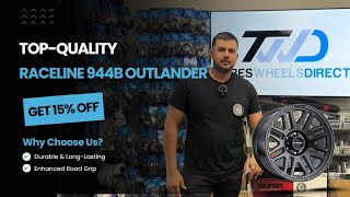 Raceline Wheels 944B Outlander Satin Black Finish 16X8 5X114.3