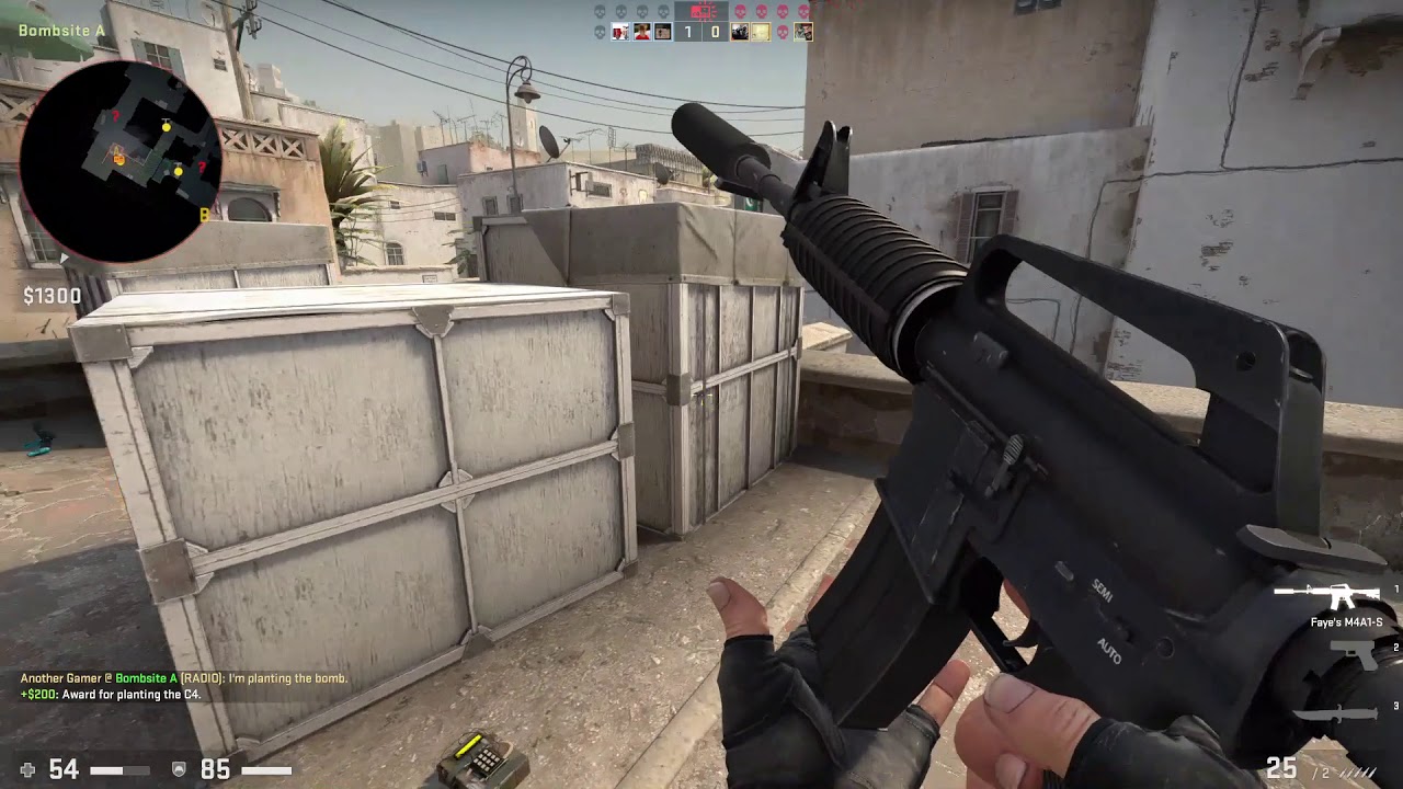 Counter strike winning round with real bad aiming and planting a bomb ...
