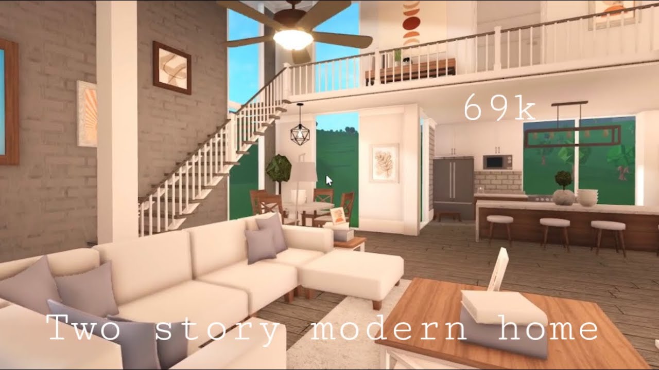 Roblox Bloxburg | Two Story Modern House 69k - YouTube