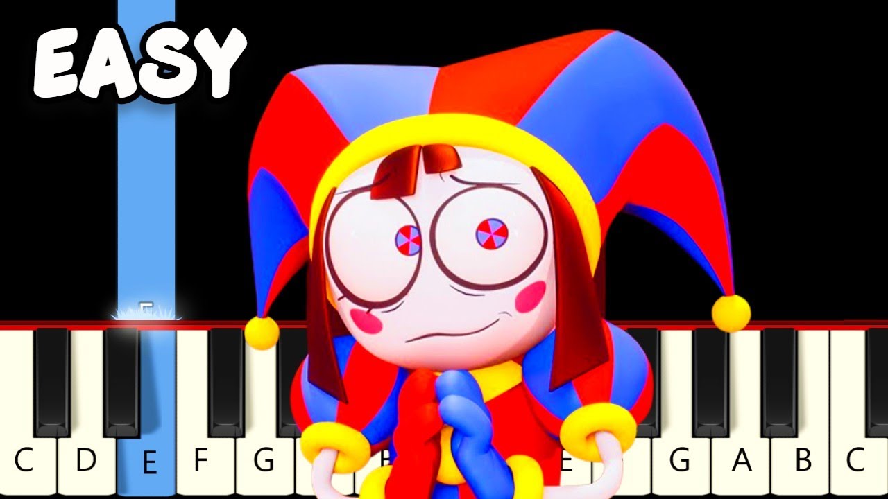 The Amazing Digital Circus Main Theme - Fast and Slow (Easy) Piano ...