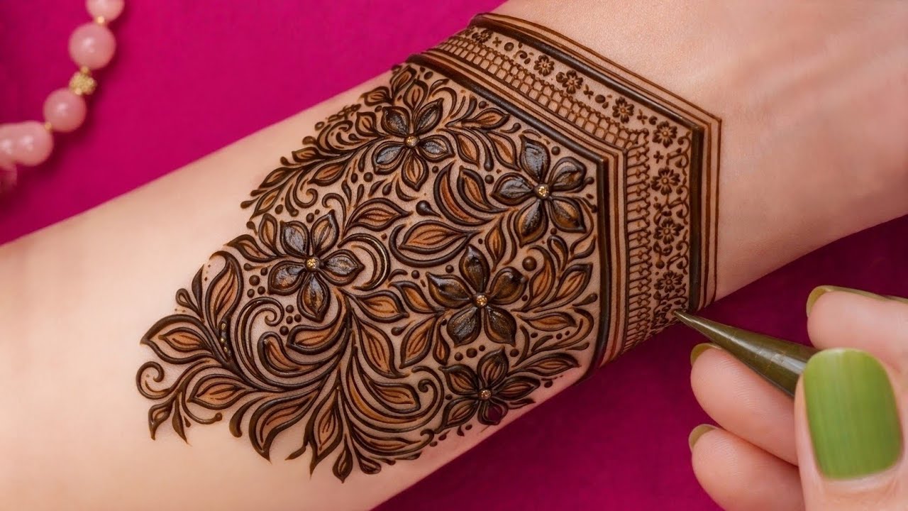 Beautiful and unique mandala mehandi design|| front hand mehndi design 🌿✨💕