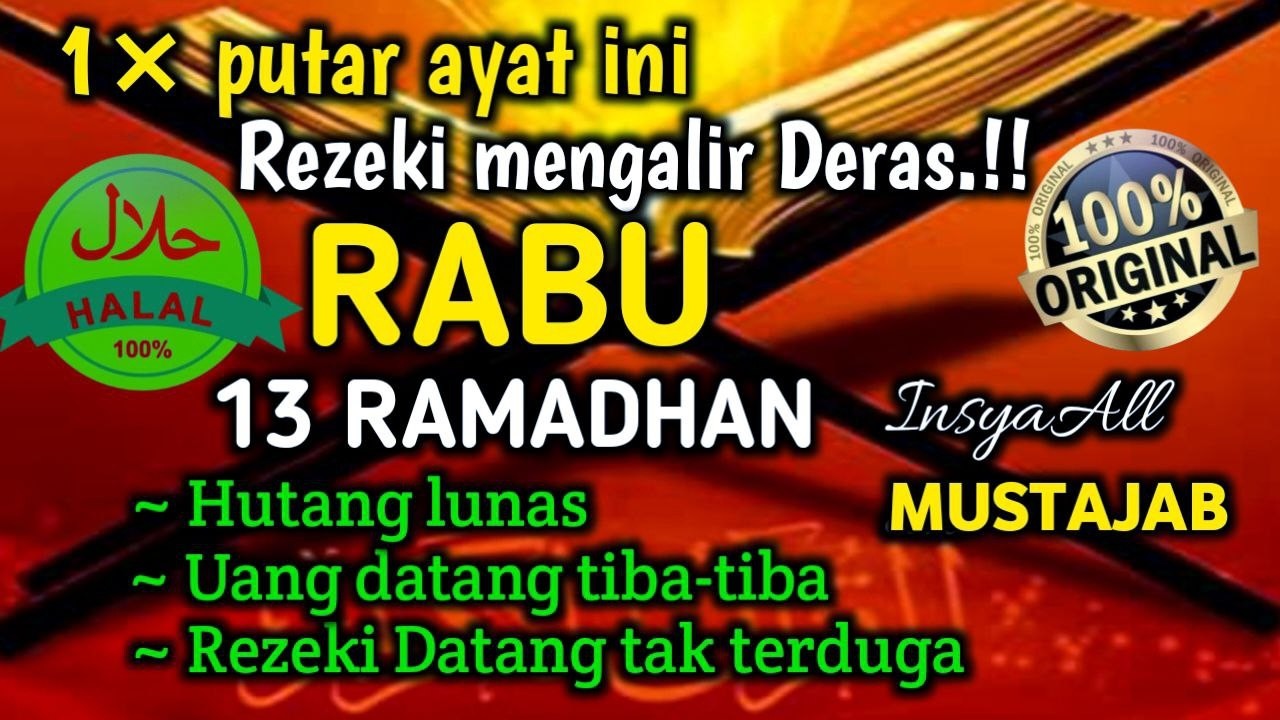 Putar Ayat ini.!! Di Bulan Ramadhan..! Segala Hajad Dikabulkan | Rezeki datang Dari Segala Arah 🤲