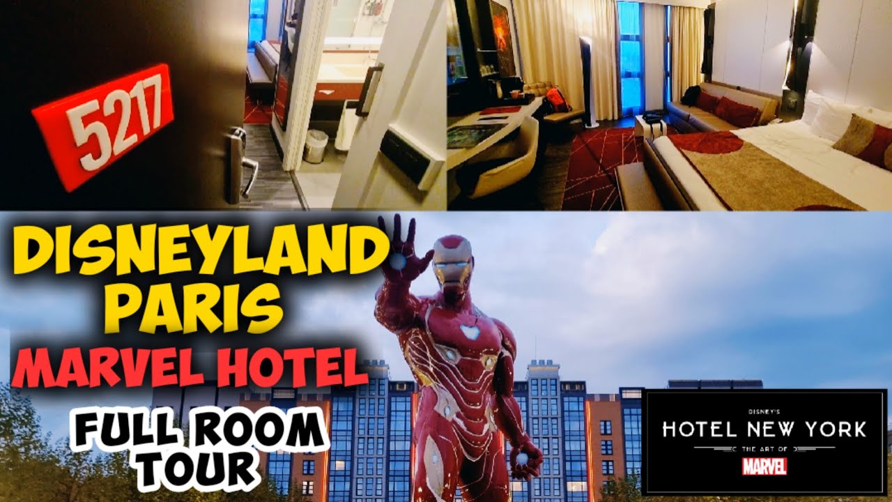 Hotel New York Art Of Marvel - FULL ROOM TOUR, Disneyland Paris - YouTube
