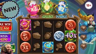 👀 3 ADVENTURES OF ALICE  👀NEW SLOT 🎰 🚨👍HACKSAW GAMING 🎰 #newslots 🚨 #prerelease #bonus