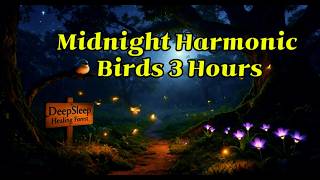 Midnight Harmonic Birds 3 Hours | Deep Sleep Piano
