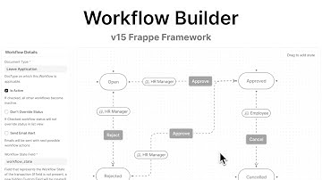 Workflow Builder | Frappe Framework Version 15