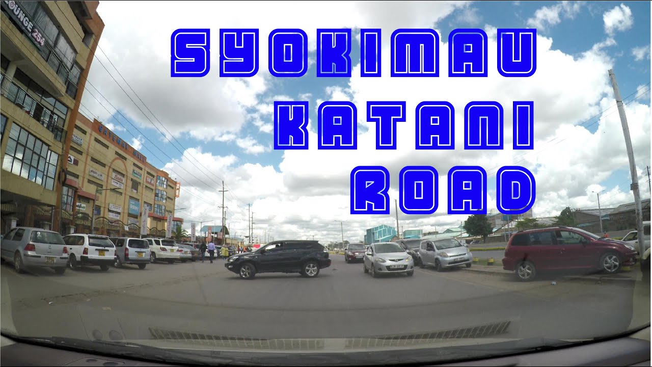 Driving along Katani Road Syokimau Kenya