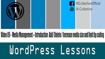 Video 09 -  Media Management – Introduction  Add/ Delete / Increase media size and limit by coding