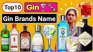 Celebrity Top10 Gin Brands Name, Best Gin, Alcoholic Beverage, Gin, Drink, Spirit, Most Popular Gin in India Wealth