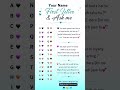 Your Name First Letter 💖 | Ask Me Love Truth Game 😍 (DM Trick) #music