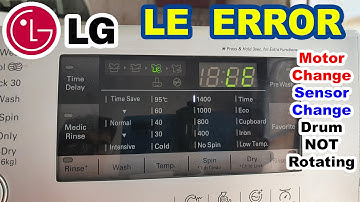 LE Error LG Washing Machine | Drum Not Rotating | LG Front Load Washing Machine Motor Replacement