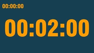 2 minute timer (with end alarm, time elapsed and progress bar)