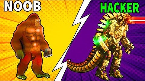 NOOB vs PRO vs HACKER in Kaiju Brawl game Gameplay All Levels‏‏
