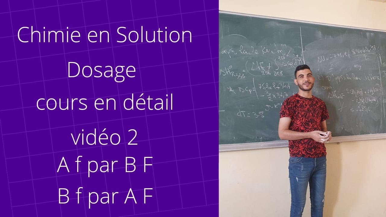 chimie en solution : dosage d'un acide faible par Base Forte et d'une base faible par Acide Fort