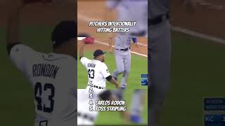 Pitchers intentionally hitting batters