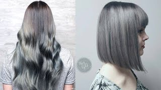 5 Best Gray Hair Color Ideas (2021) | Beautiful Gray and Silver - Hair transformation