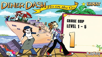 Diner Dash: Flo on the Go (PC) - 1080p60 HD Walkthrough Part 1 - Level 1 to 5