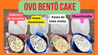 Ovo Bento Cake – Com 4 tipos de Cobertura e Decoração