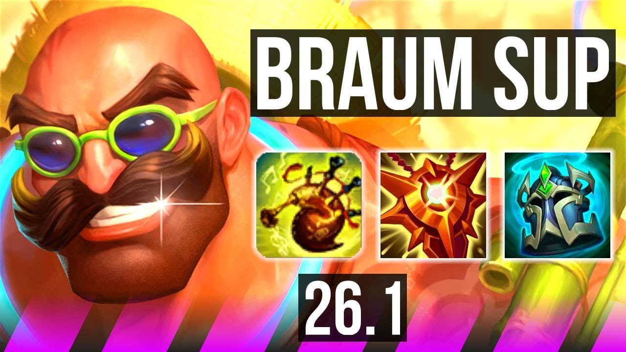 BRAUM & Yunara vs PYKE & Aphelios (SUP) | 11k gold comeback | KR Challenger | 26.1