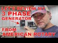 3 PHASE POWAH! - A Review of My American Rotary 3 Phase Generator