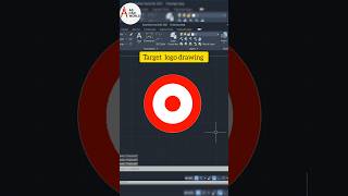 Target logo drawing in Autocad | Autocad tutorials | #shorts #autocad #abcadworld