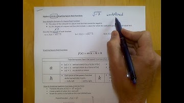 Algebra 10.1 (Video 1)