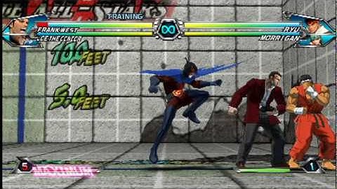 Tatsunoko vs Capcom Ultimate All-Stars Joe the Condor Super Glitch