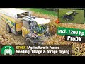 France: Arable farming and forage harvesting | SKY Agriculture EasyDrill, Sulky & 1200-hp ProDX