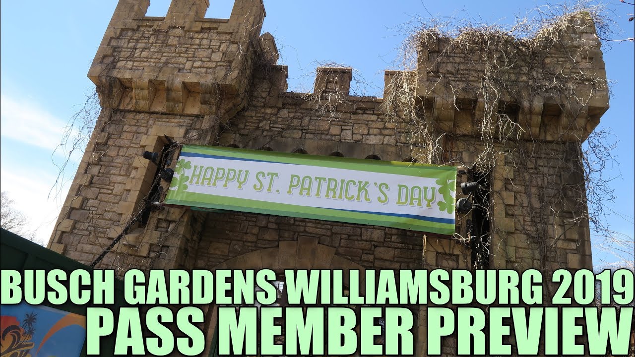 Busch Gardens Williamsburg 2019 Pass Member Preview Opening Day
