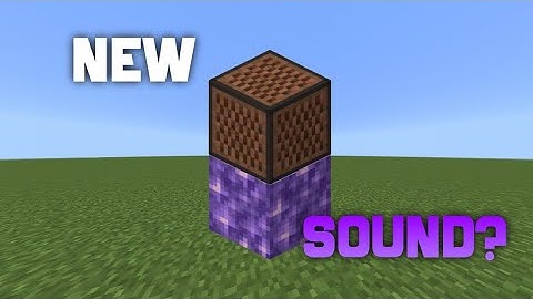 What it sound like when you place the noteblock above from the amethyst?