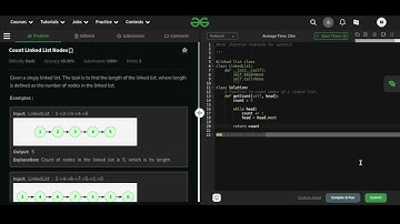 Count Linked List Nodes | GeeksForGeeks | Problem of the Day