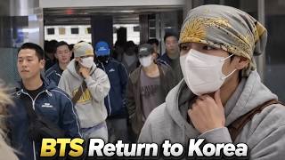 Bts Back To Koreabts Leaves New York V Steals Spotlight