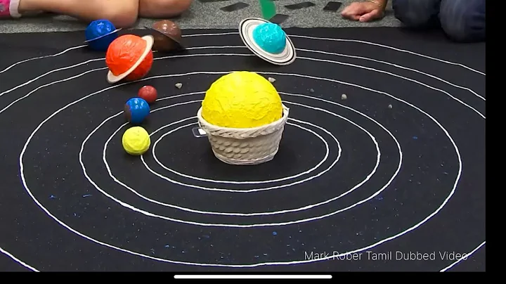 Solar System Model From a Drone's View in Tamil 