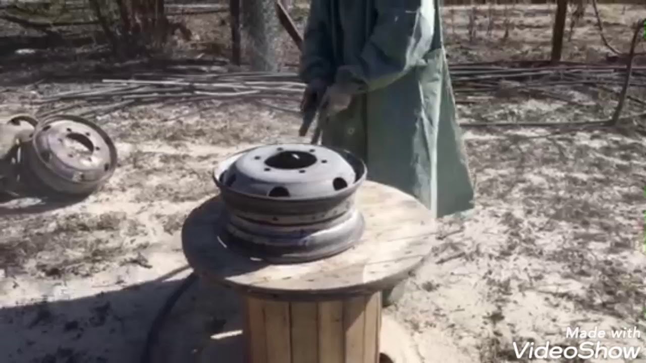 Пескоструйная очистка дисков. - YouTube