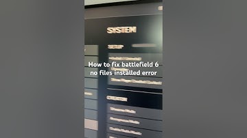 How to fix battlefield 6 no files installed error