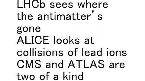 【archive】Large Hadron Rap lyrics