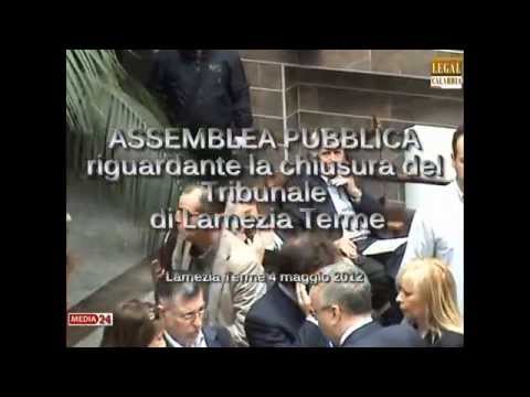 ministero giustizia concorso magistratura Assemblea pubblica, Lamezia Terme: Soppressione del Tribunale di Lamezia Terme (I^)