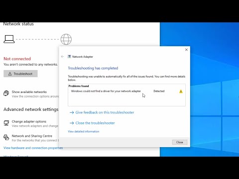 FIX: Windows could not find a driver for your network adapter (SOLVED)