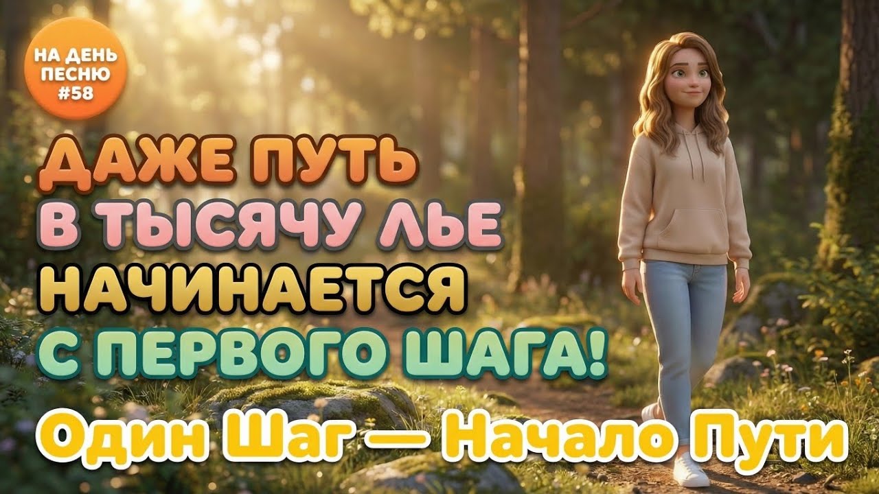 НА ДЕНЬ ПЕСНЮ #58 | Мотивационная ПЕСНЯ-АФФИРМАЦИЯ на понедельник | 
