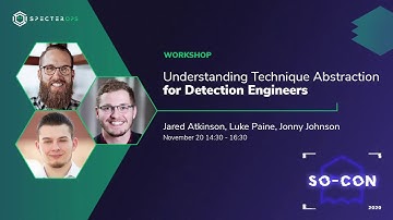 Understanding Technique Abstraction for Detection Engineers - Jared Atkinson, Luke Paine, and Jonny