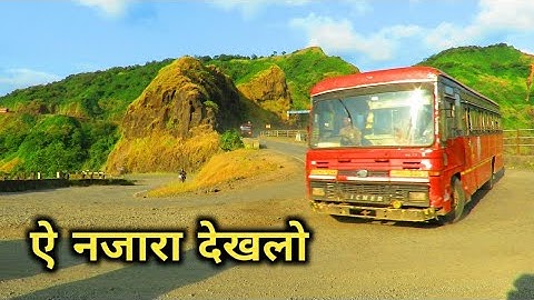 MSRTC:गगनबावडा घाट SOLAPUR~KOLHAPUR~RAJAPUR~VENGURLE MSRTC BUS BACK TO BACK AT GHAT