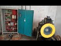 Lift room panel condition by birds cut wire