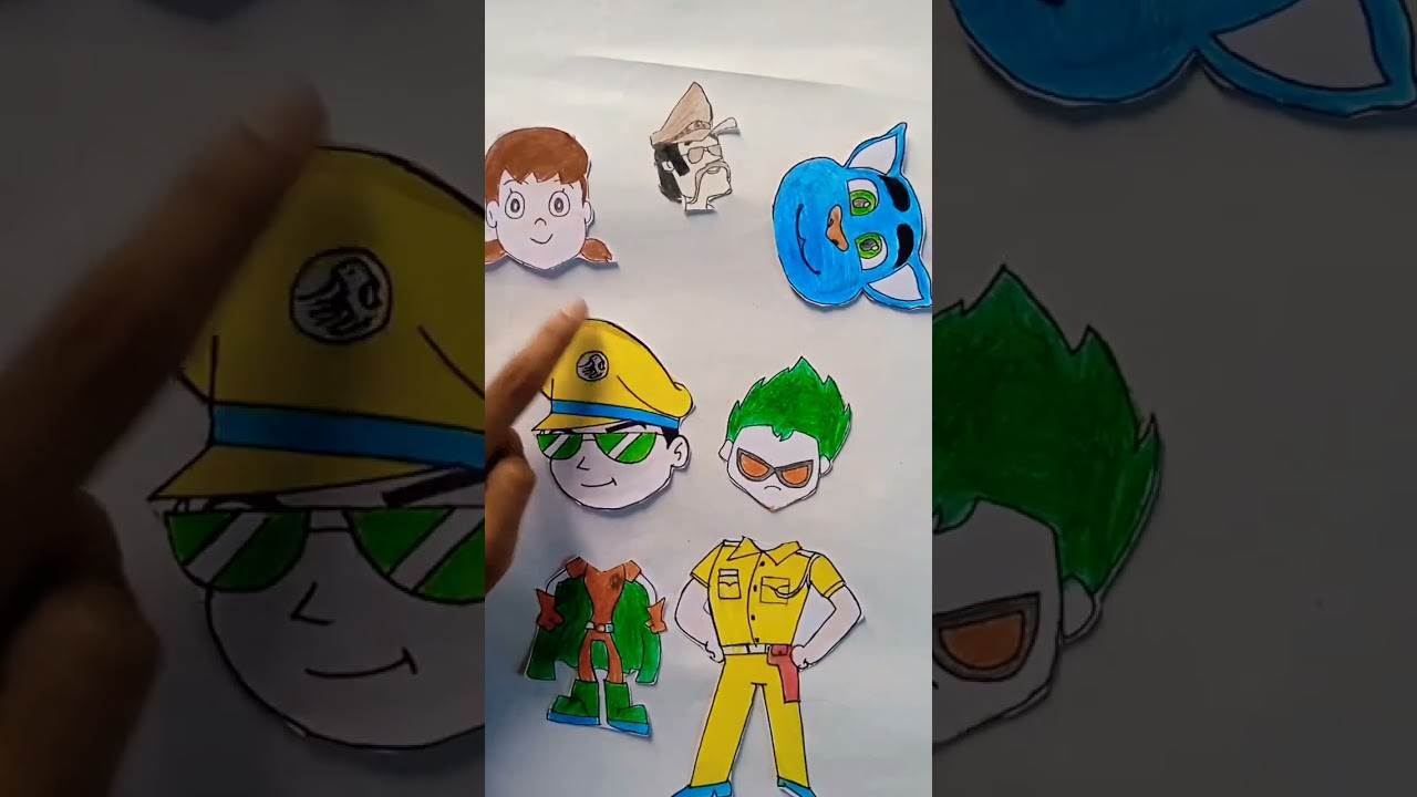 Little singham ❤️ robin wrong face exchange 🤣😂 