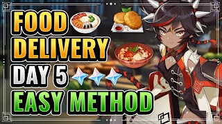 Food Delivery Event Day 5 EASY METHOD (NO TRASHTALK NO FAILS!) Genshin Impact New Event