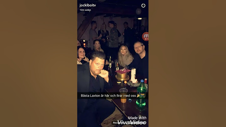 Jocke och Jonna firar med laxton