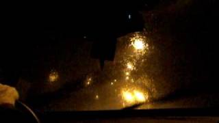4-5-10 Caught in large hail as a storm goes supercellular and right turns near Rush, KY