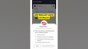 ARI Wallet Daily Quiz 05 March | Ari Wallet Testnet airdrop | Ari Wallet Quiz Today | Arichain