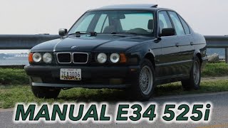 Manual '95 BMW E34 525i Driving Review